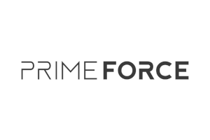 logo Prime Force czarno-białe